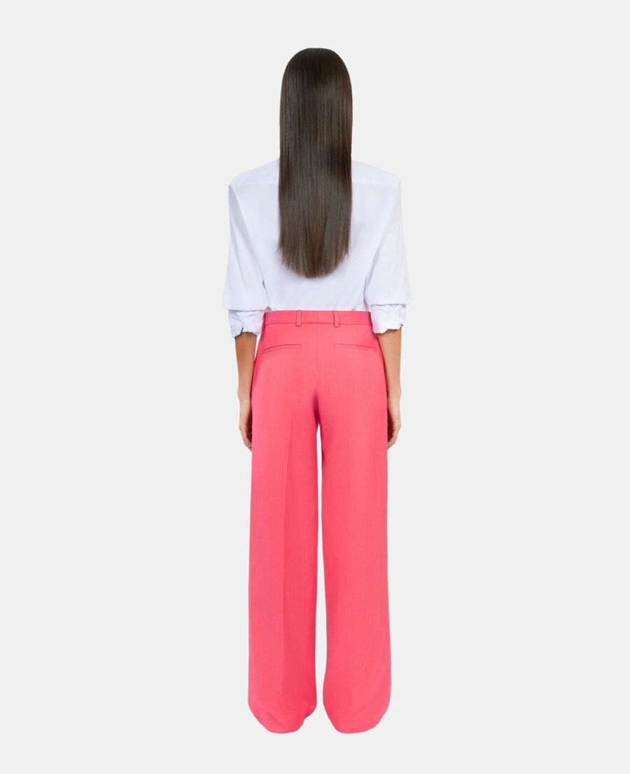 The Kooples F RETRO PINK fuchsia suit trousers