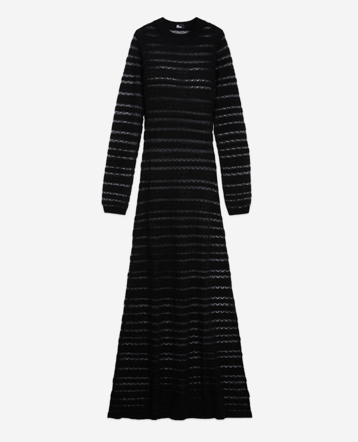 Long black wool dress hot sale
