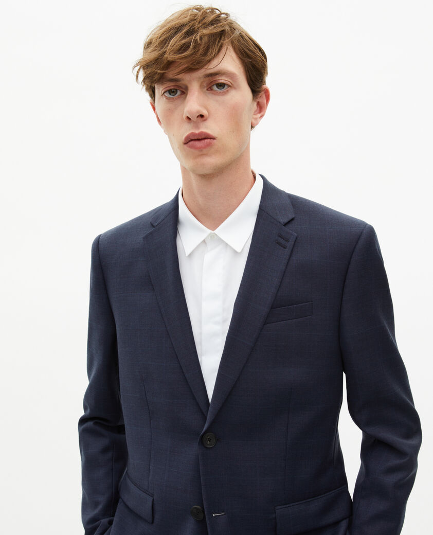 The Kooples HERREN NAVY anzugjacke aus marinefarbener wolle