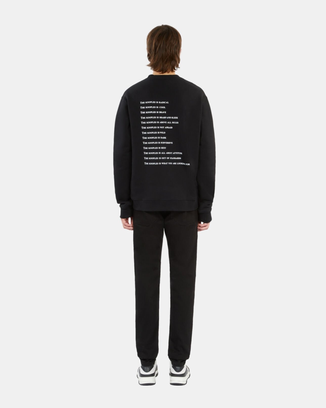 The Kooples HOMME BLACK sweatshirt homme what is noir