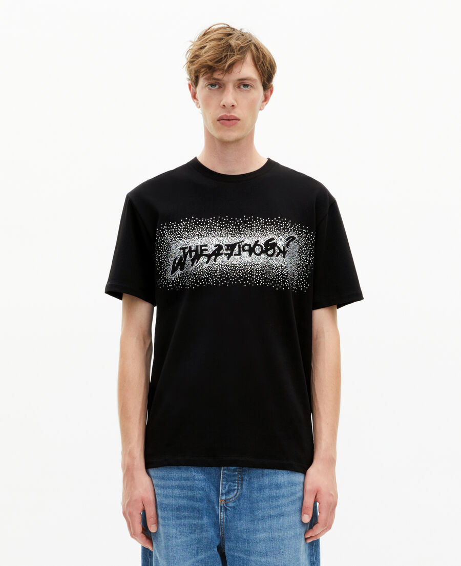 The Kooples HOMME BLACK t-shirt what is &agrave; strass noir