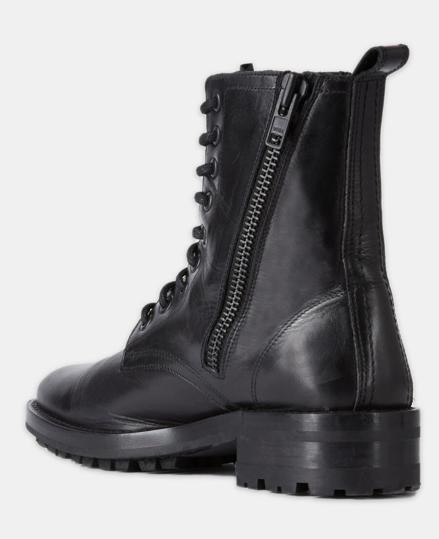 The Kooples WOMEN BLACK black leather boots