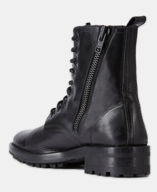 The Kooples WOMEN BLACK black leather boots
