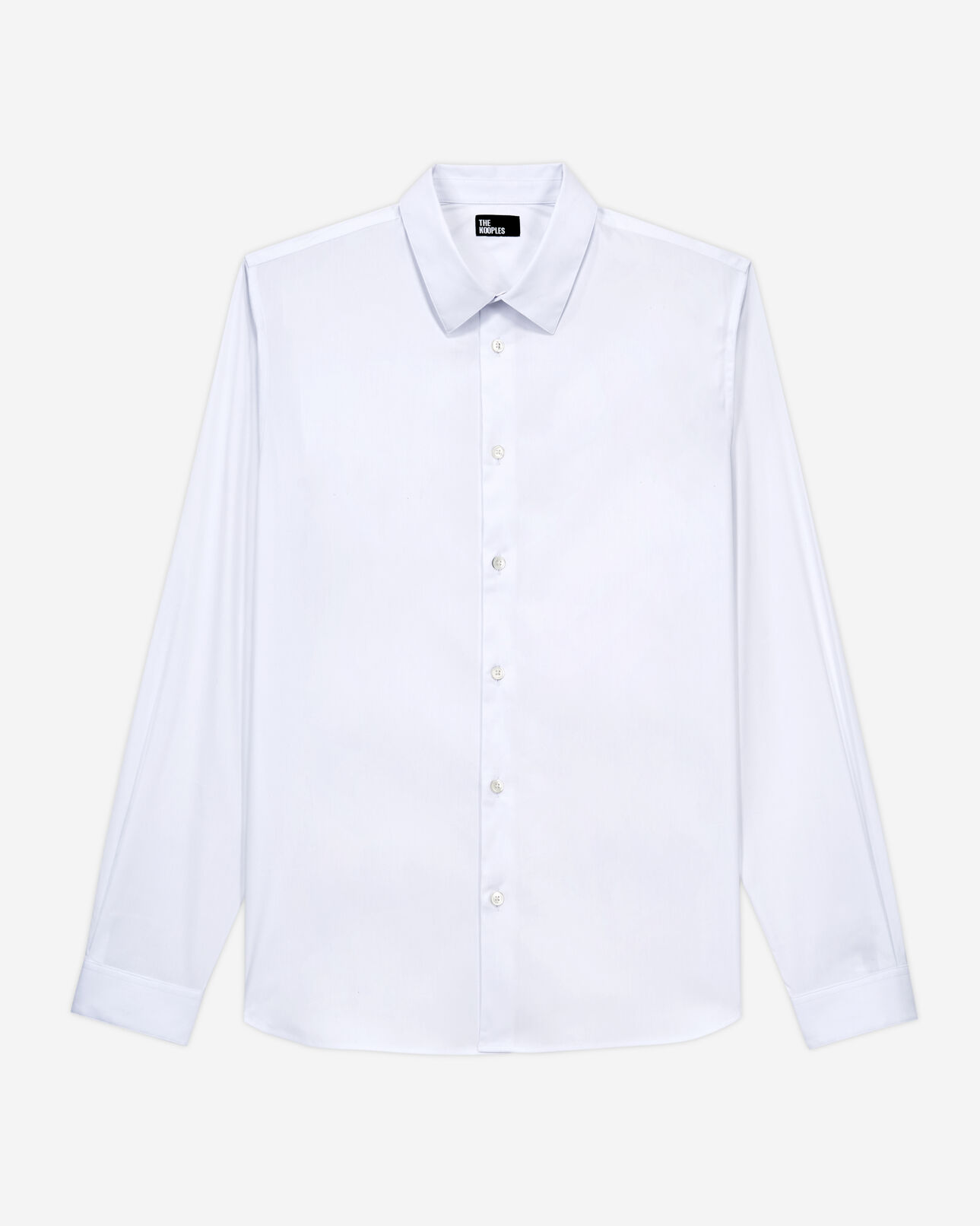 The Kooples HERREN WHITE elegantes, weißes hemd aus popeline