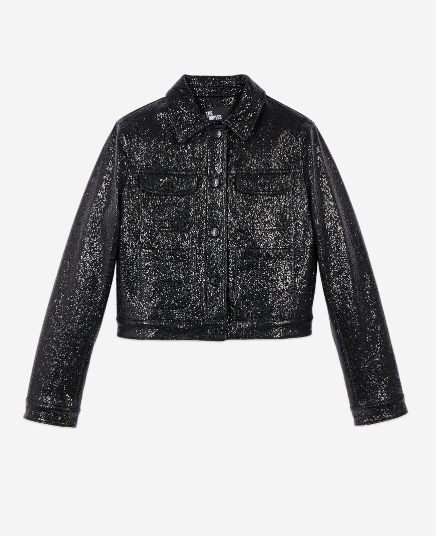 The Kooples MUJER BLACK chaqueta corta negra