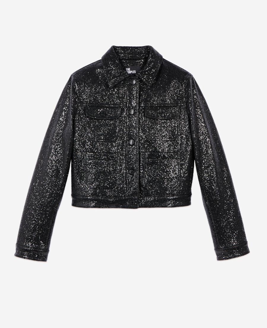 The Kooples FEMME BLACK veste courte noire