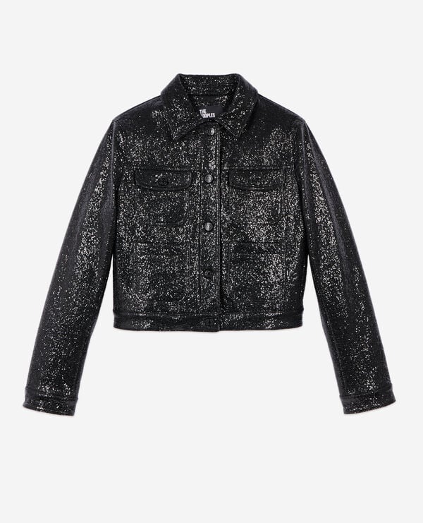 The Kooples DAMEN BLACK schwarze kurzjacke