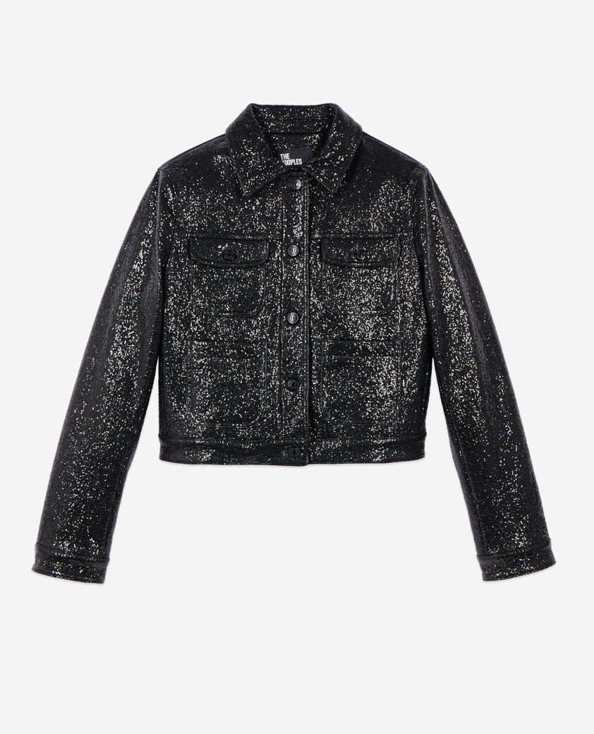 The Kooples DAMEN BLACK schwarze kurzjacke