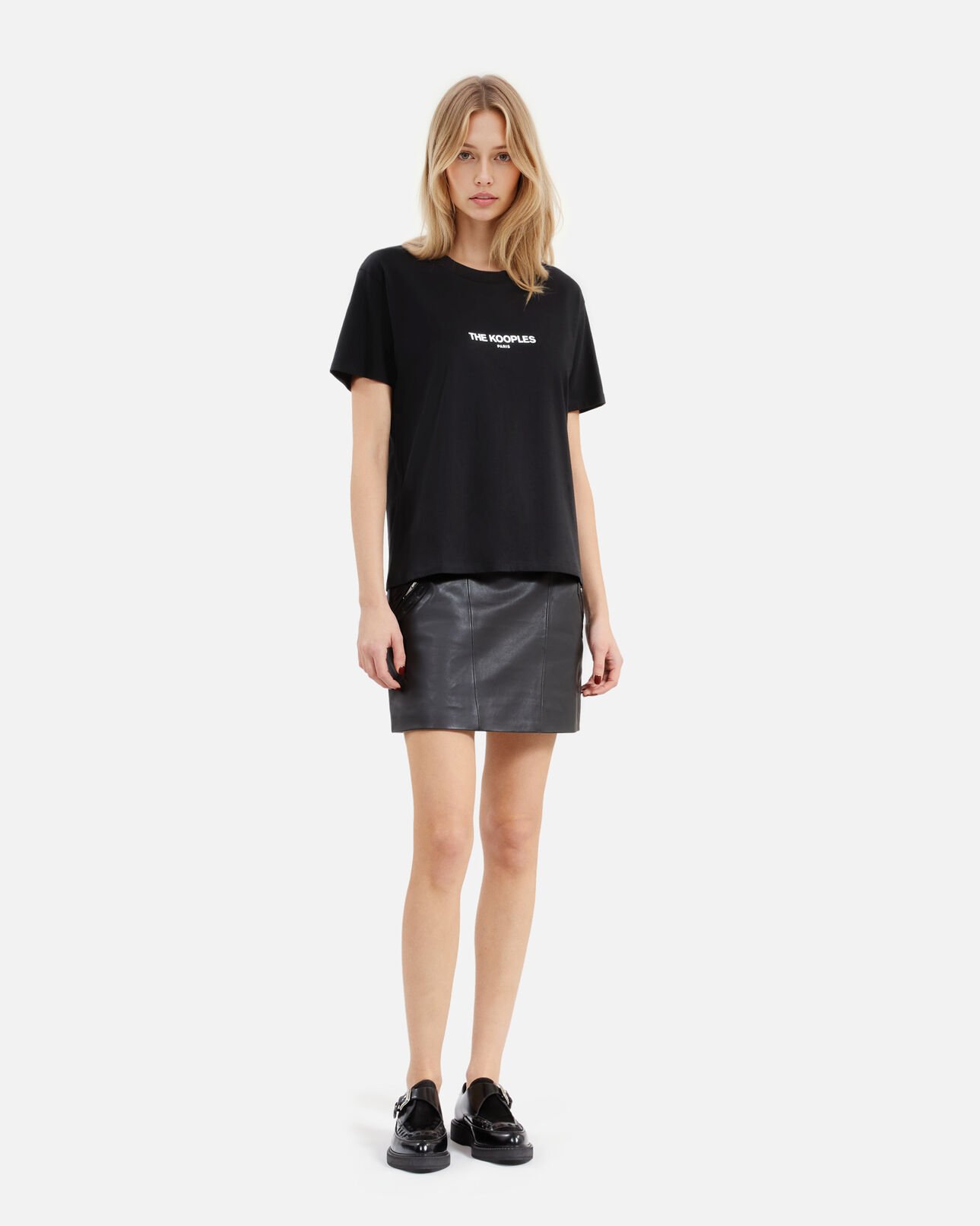The Kooples FEMME BLACK t-shirt logo noir