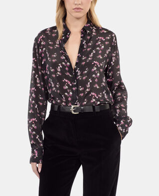 The Kooples FEMME BLACK chemise imprim&eacute; fleuri
