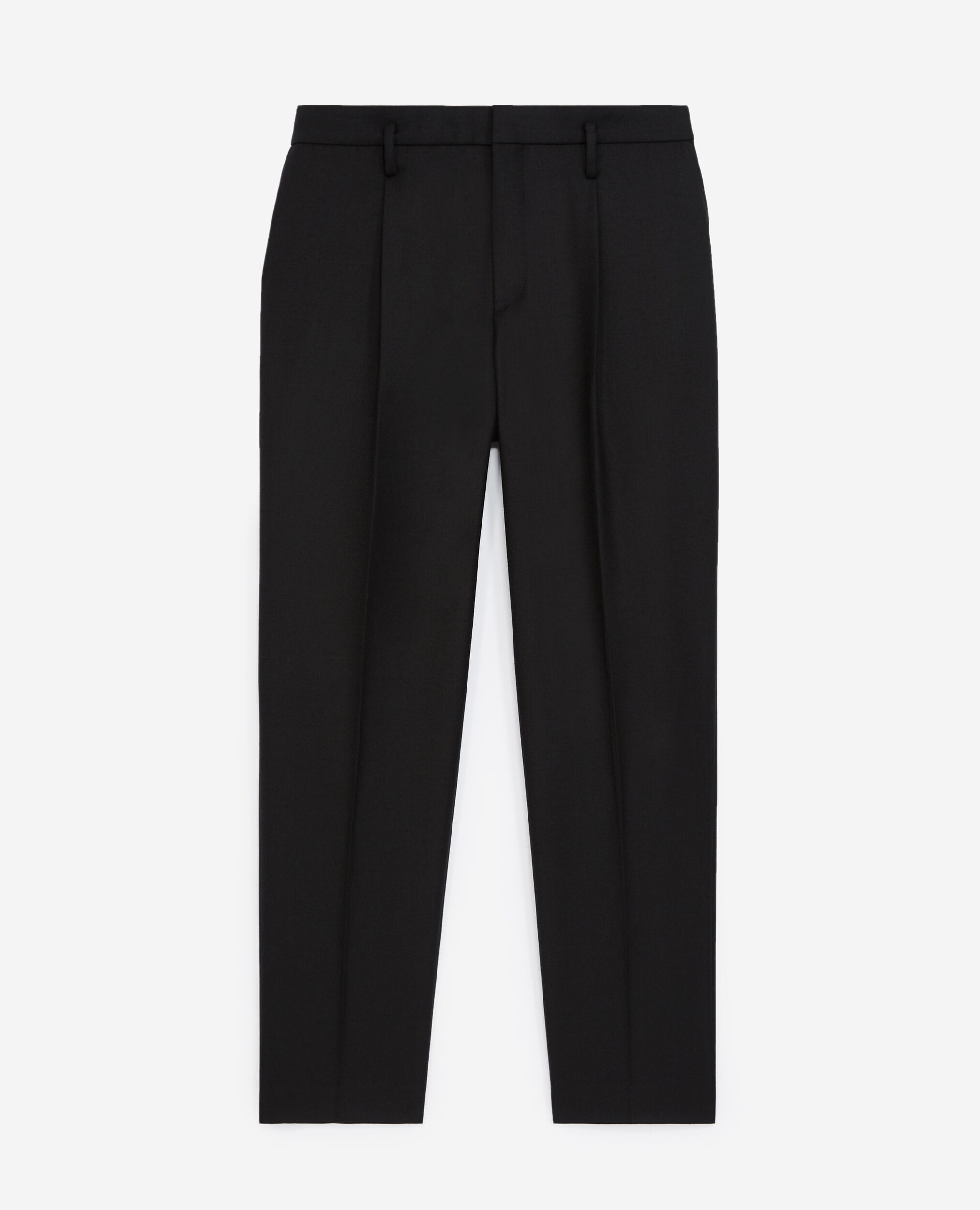 Black pants with removable belt, BLACK, hi-res image number null
