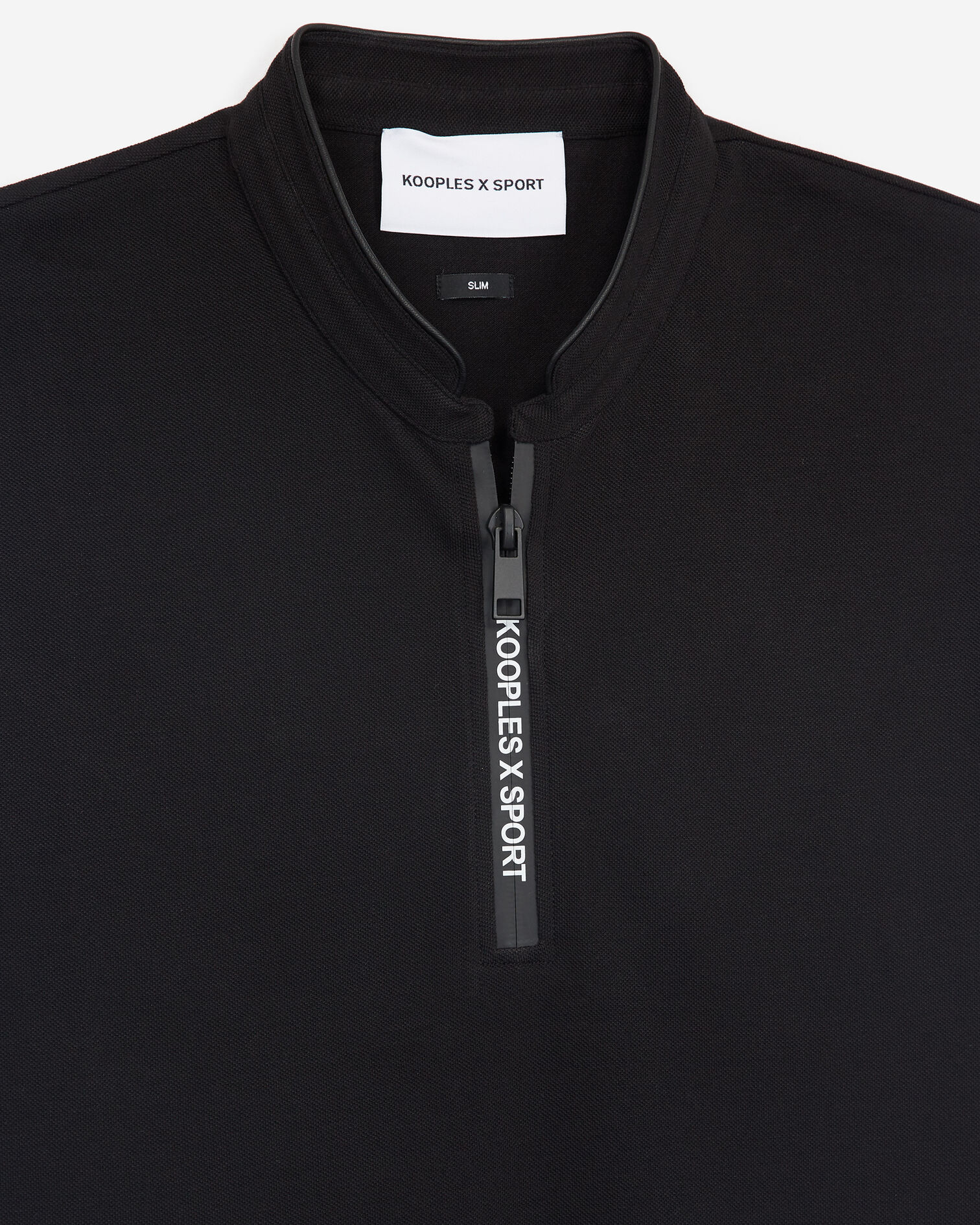 POLO SLIM AVEC BADGE, BLACK, hi-res image number null