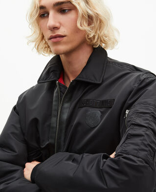 The Kooples HERREN BLACK schwarze bomberjacke von the kooples x schott