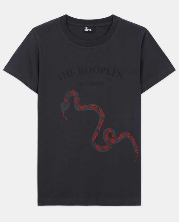 t-shirt sérigraphié noir
