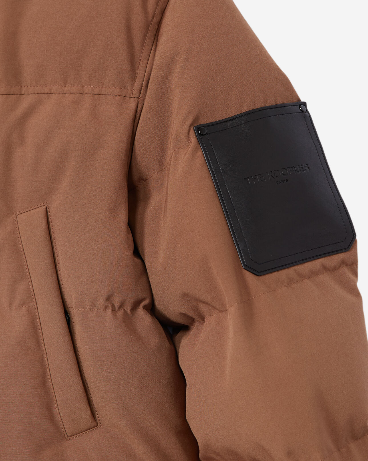 The Kooples HOMBRE TABACCO parka algodón camel acolchada