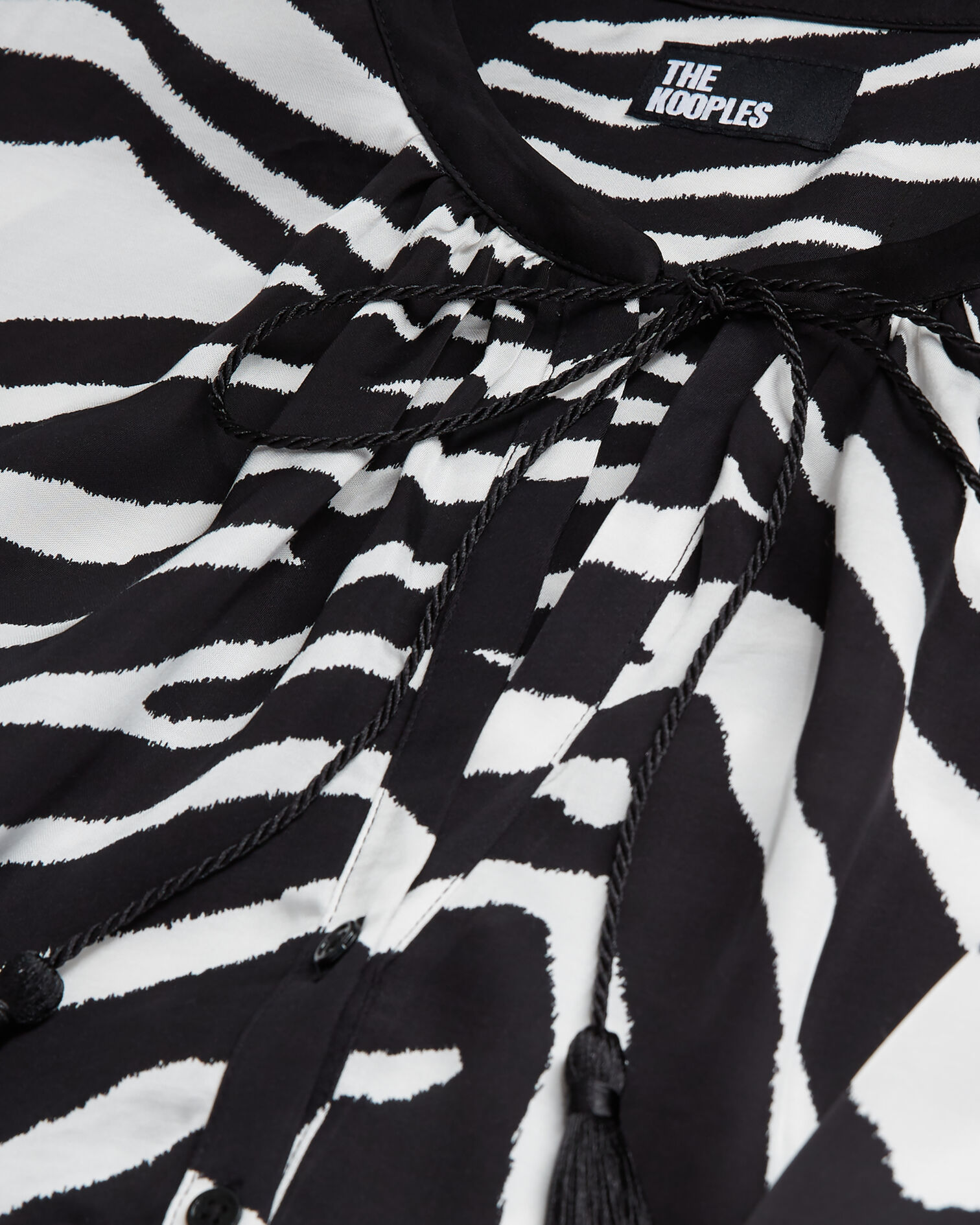 Short printed dress, BLACK WHITE, hi-res image number null