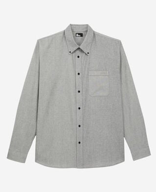 The Kooples H GREY grey oxford shirt