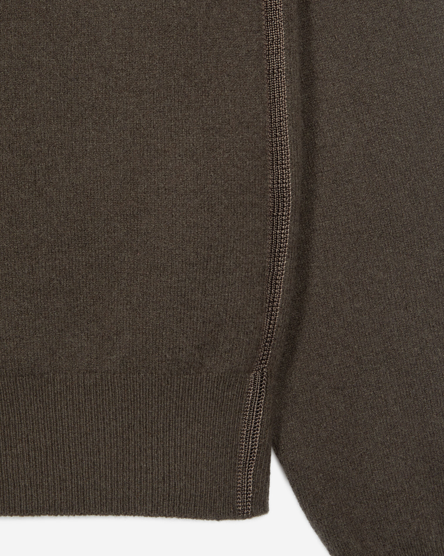 Khakifarbener Pullover aus Kaschmir, KAKI, hi-res image number null