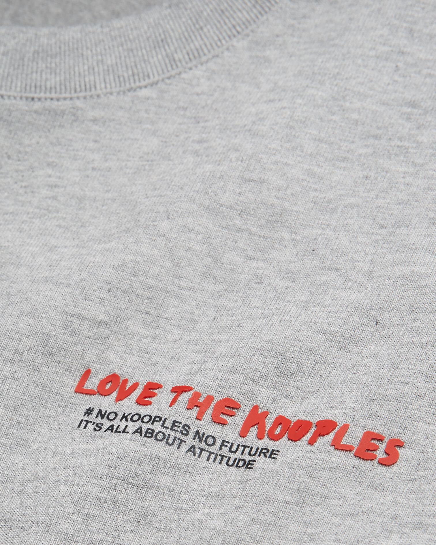 T-shirt I Love Kooples gris, GREY MELANGE, hi-res image number null