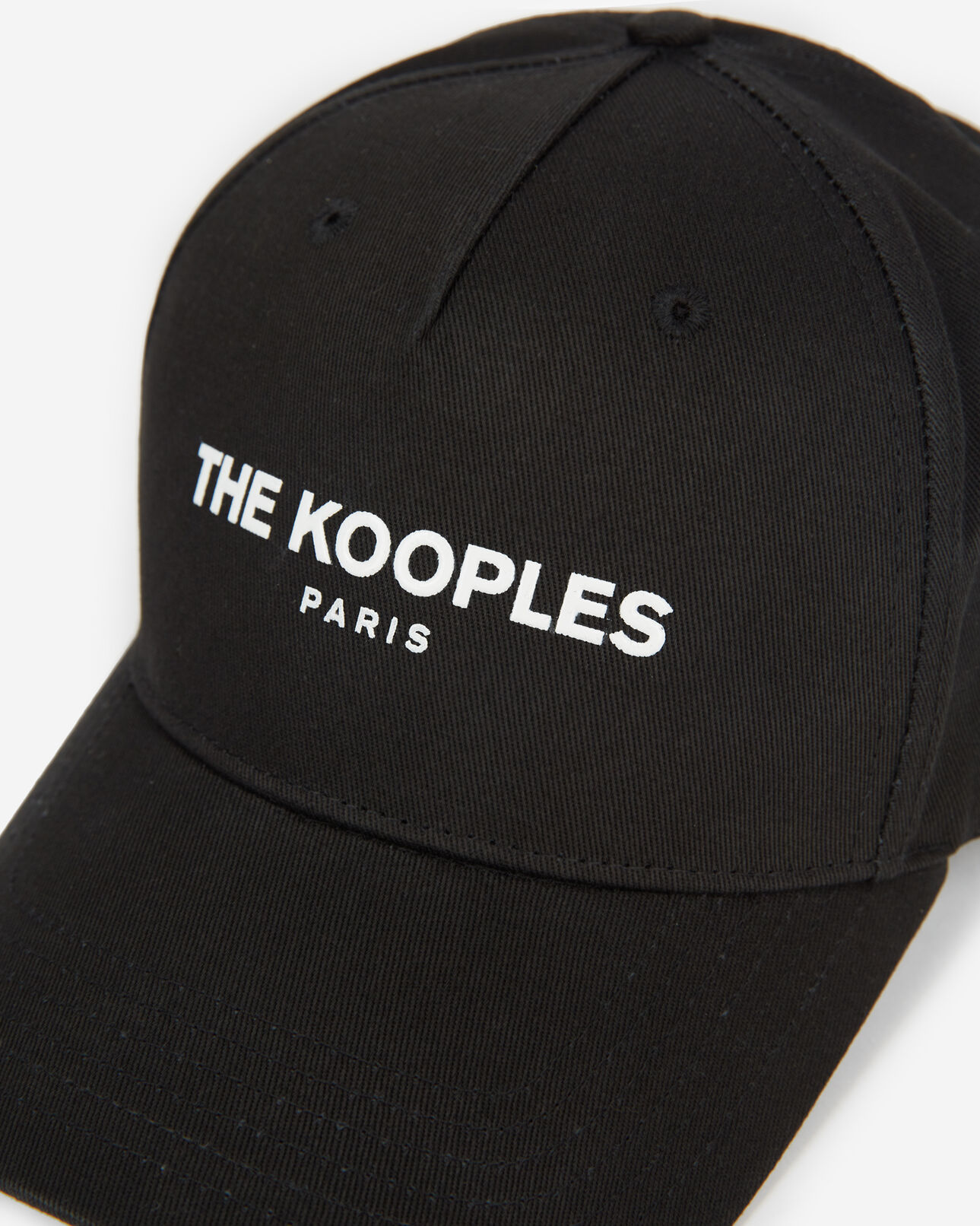 The Kooples HERREN BLACK WHITE schwarze kappe mit logo