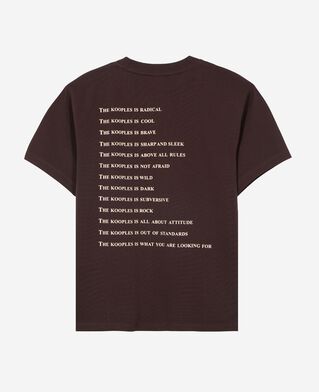 The Kooples FEMME CAFE t-shirt what is avec strass marron