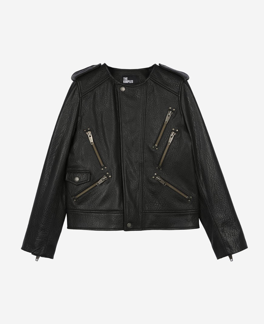 The Kooples MUJER BLACK chaqueta piel negra