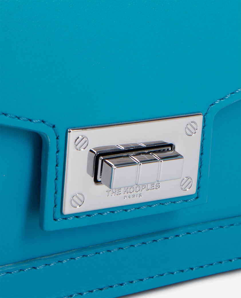 The Kooples WOMEN BLUE emily new nano bag in blue leather