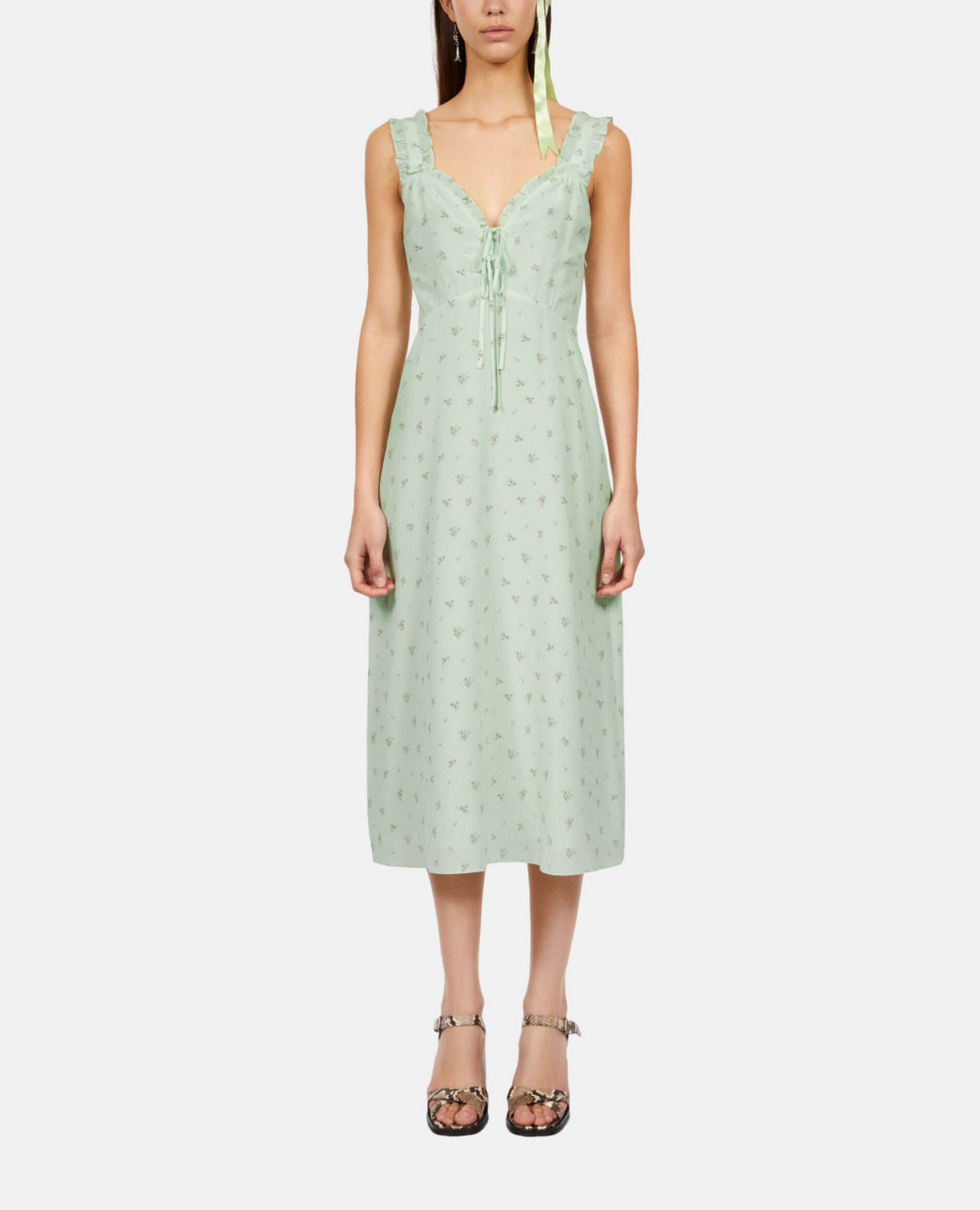 Long printed dress, GREEN, hi-res image number null