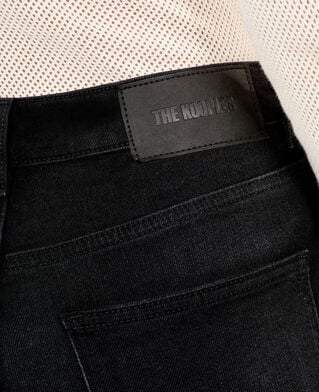 The Kooples MUJER BLACK WASHED vaqueros acampanados negros