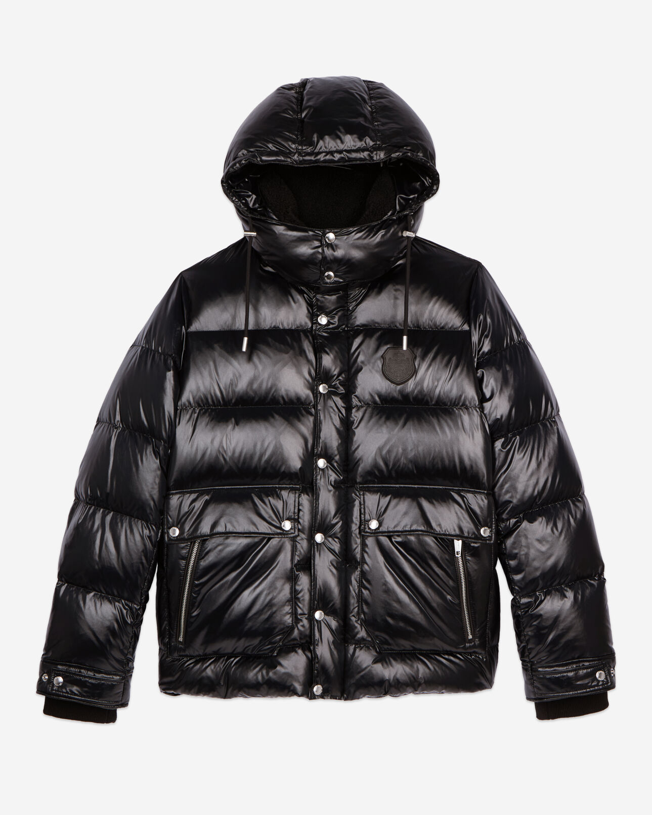 The Kooples MEN BLACK black blazon down jacket