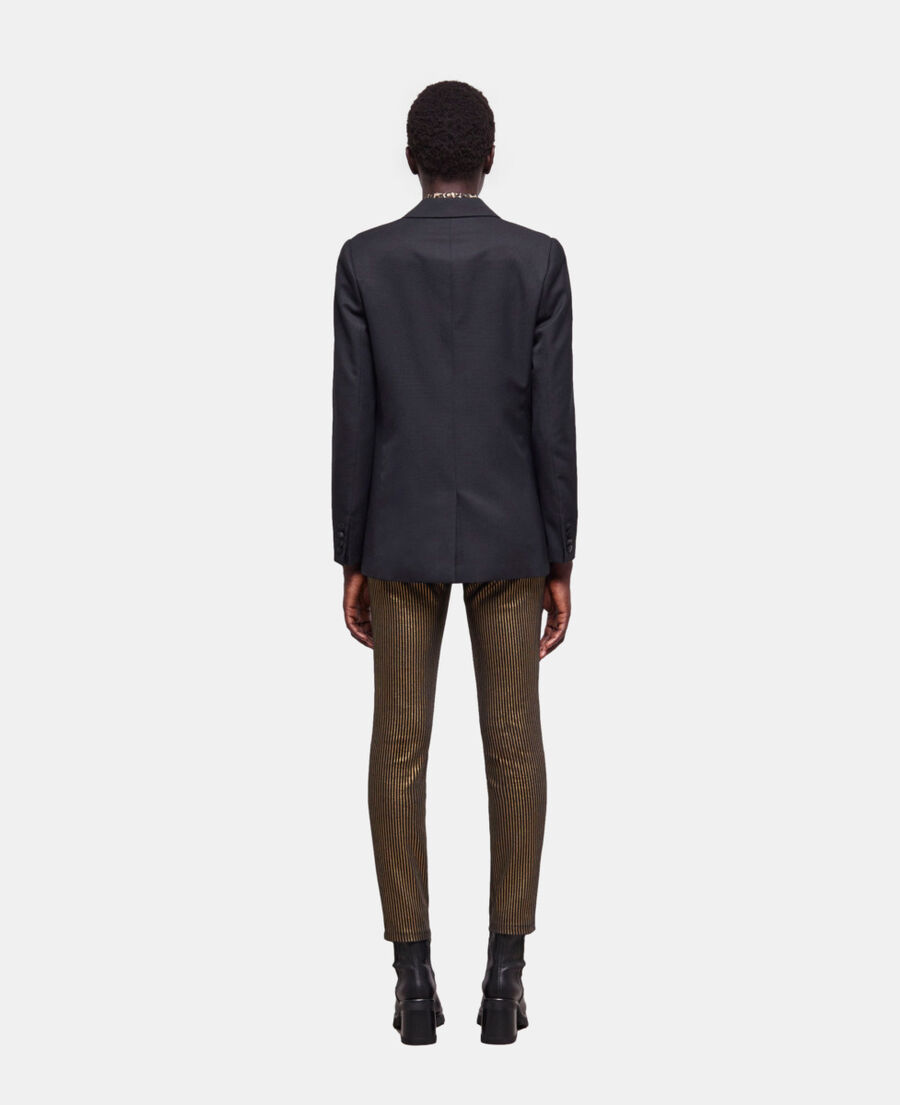 veste à détails perles noire