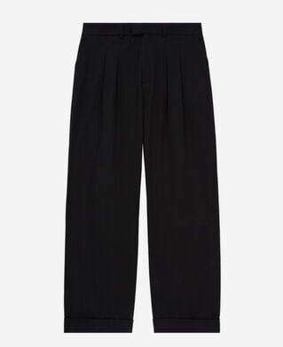The Kooples H BLACK wide-leg black pants