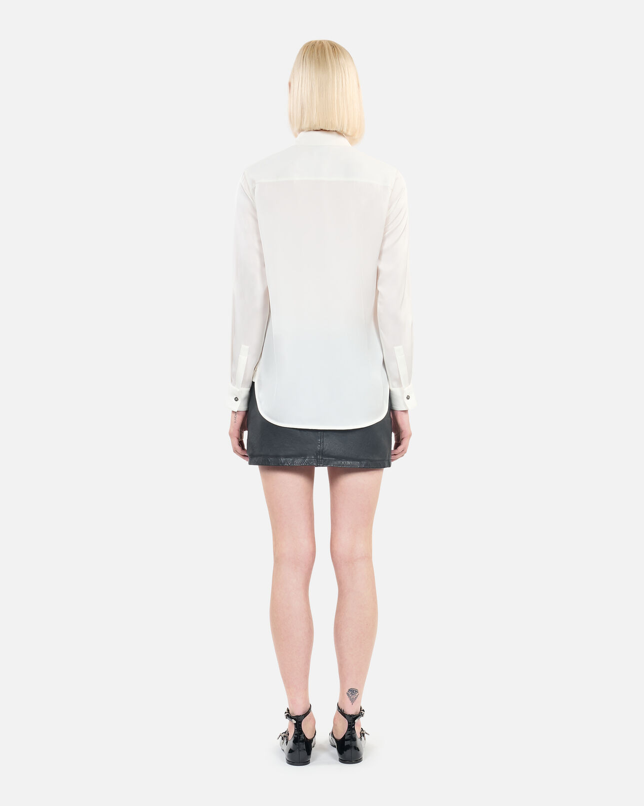 The Kooples FEMME WHITE chemise en soie blanche