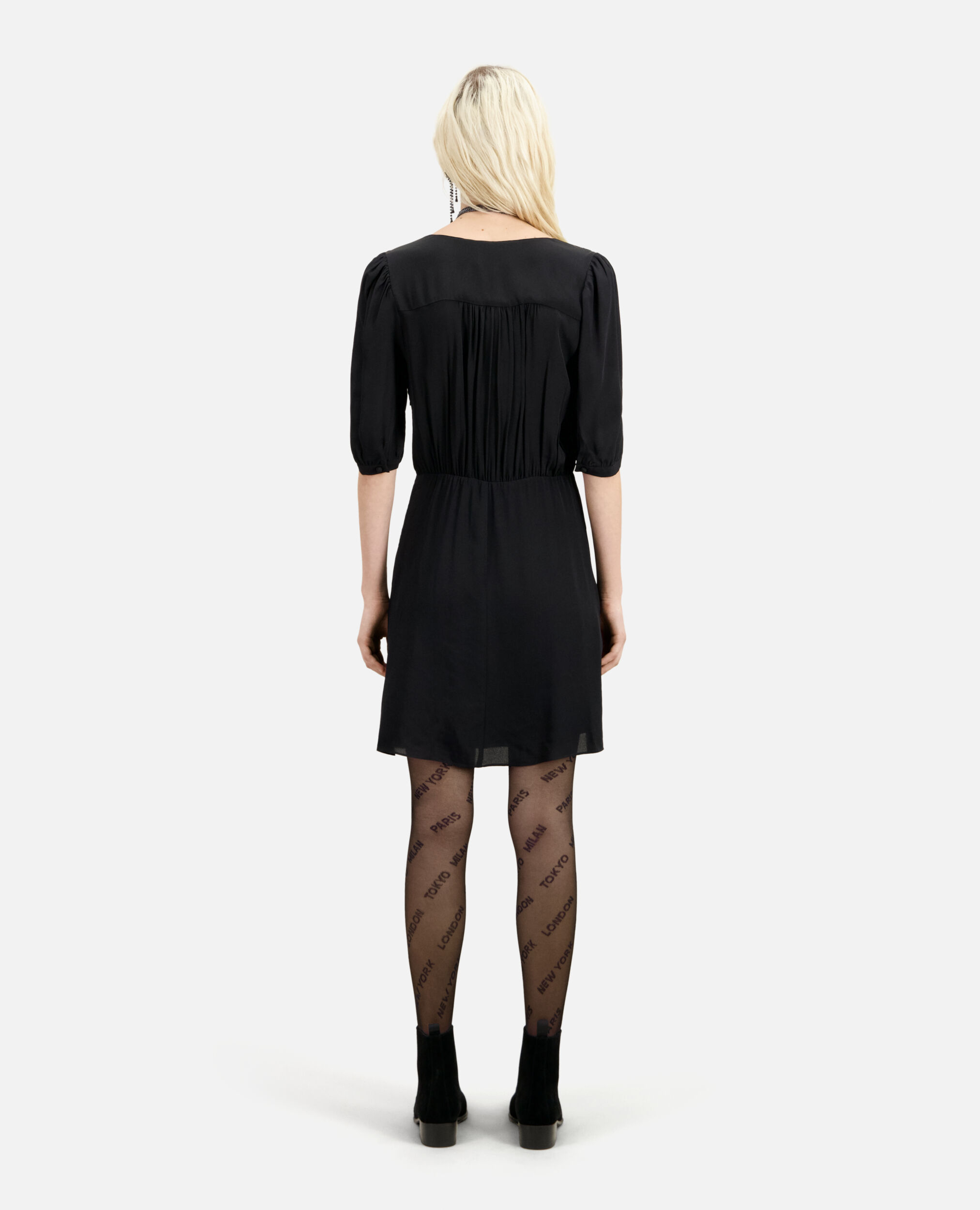 Kurzes schwarzes Kleid, BLACK, hi-res image number null