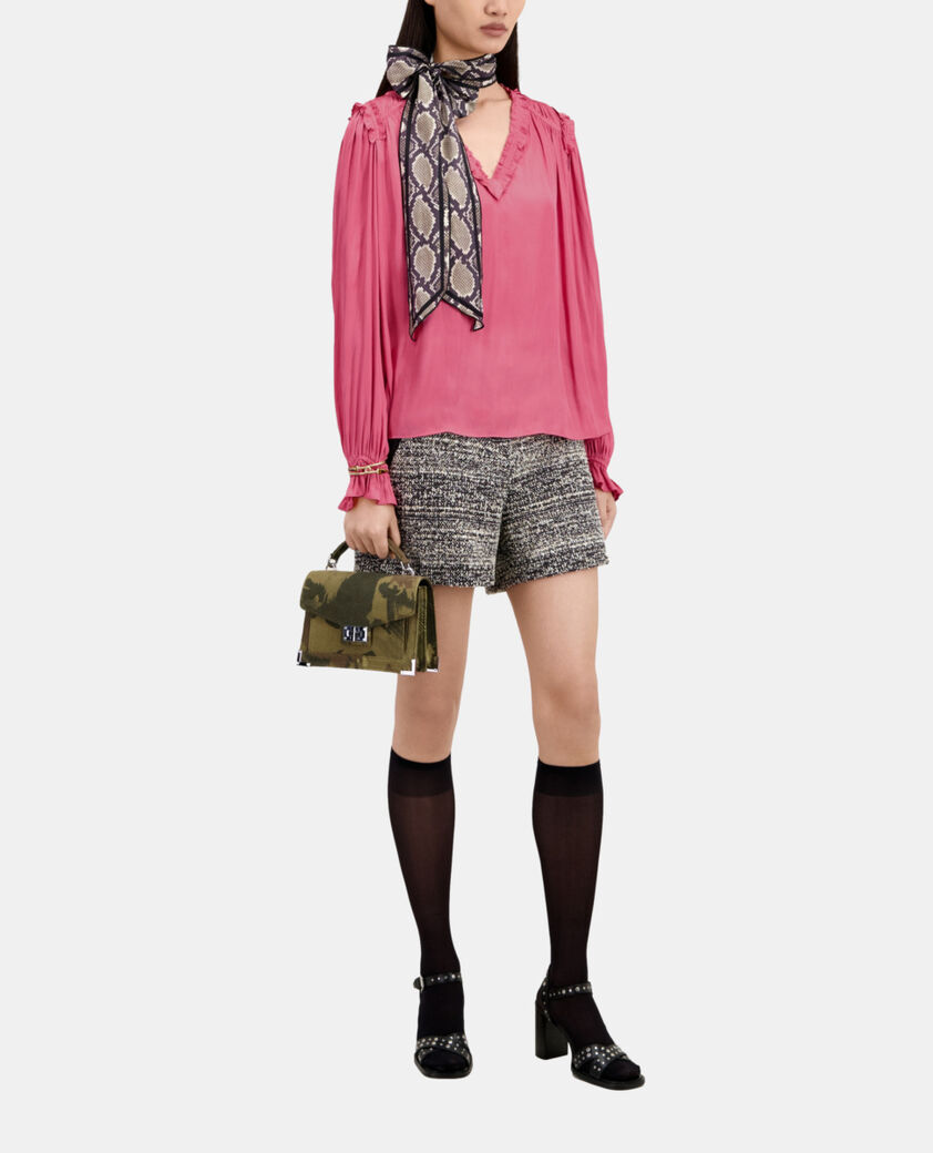 The Kooples WOMEN PINK pink top with shirring