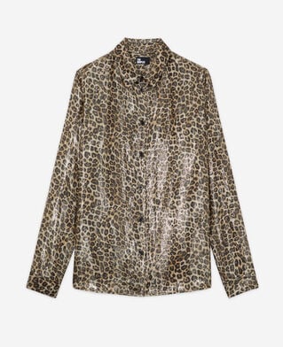 The Kooples FEMME LEOPARD chemise fluide léopard