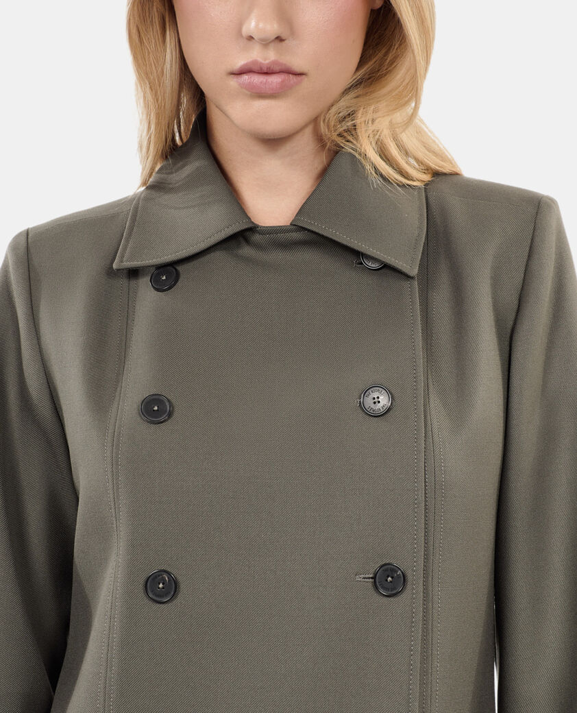 The Kooples FEMME KAKI robe tailleur courte kaki