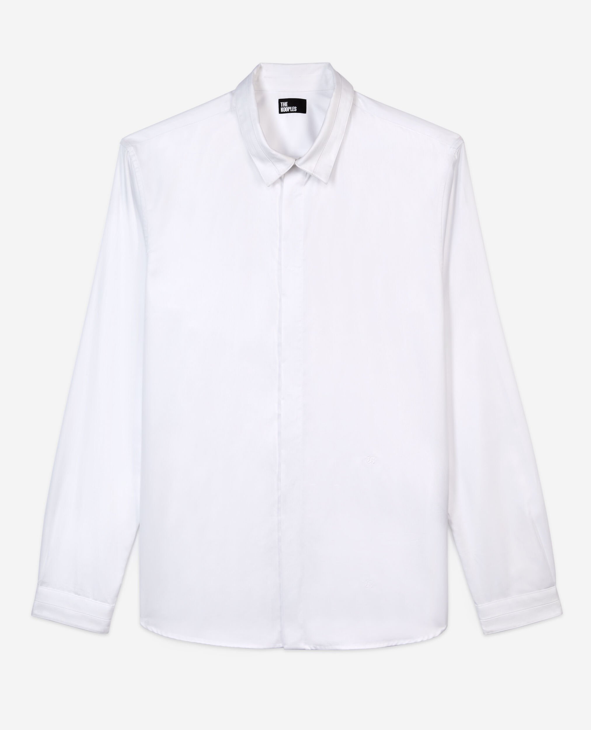 Chemise en smart twill blanche, WHITE, hi-res image number null