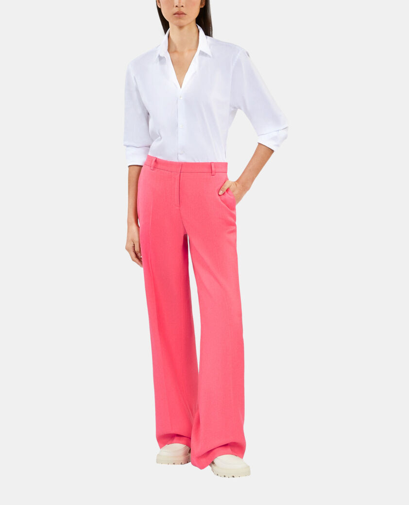 The Kooples WOMEN RETRO PINK fuchsia suit trousers
