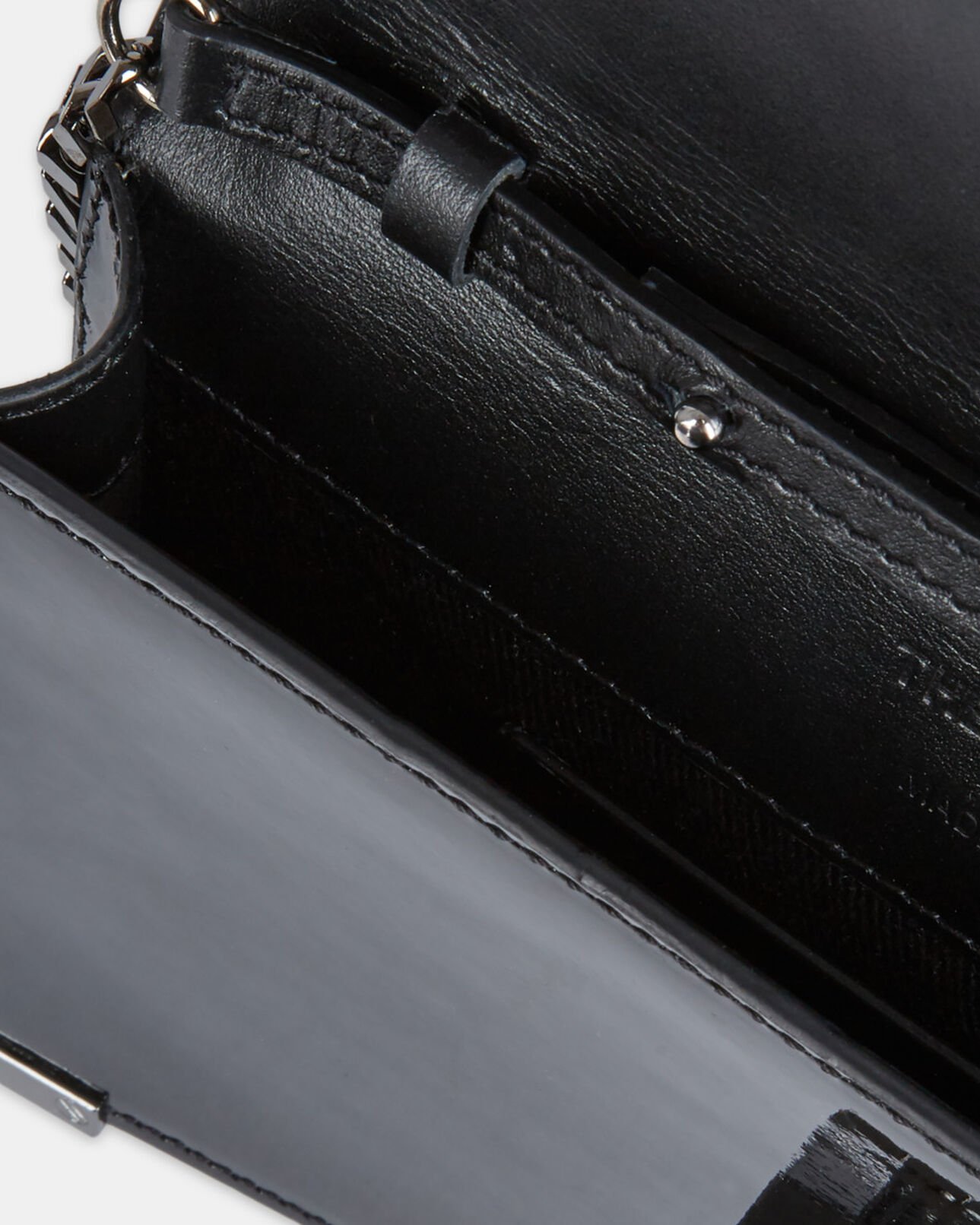 The Kooples FEMME BLACK pochette emily medium en cuir noir