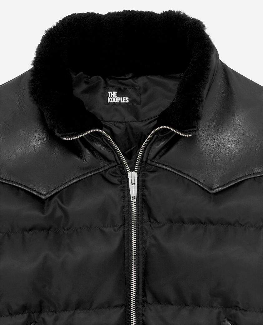 The Kooples HOMME BLACK doudoune &agrave; traitement d&eacute;perlant noire