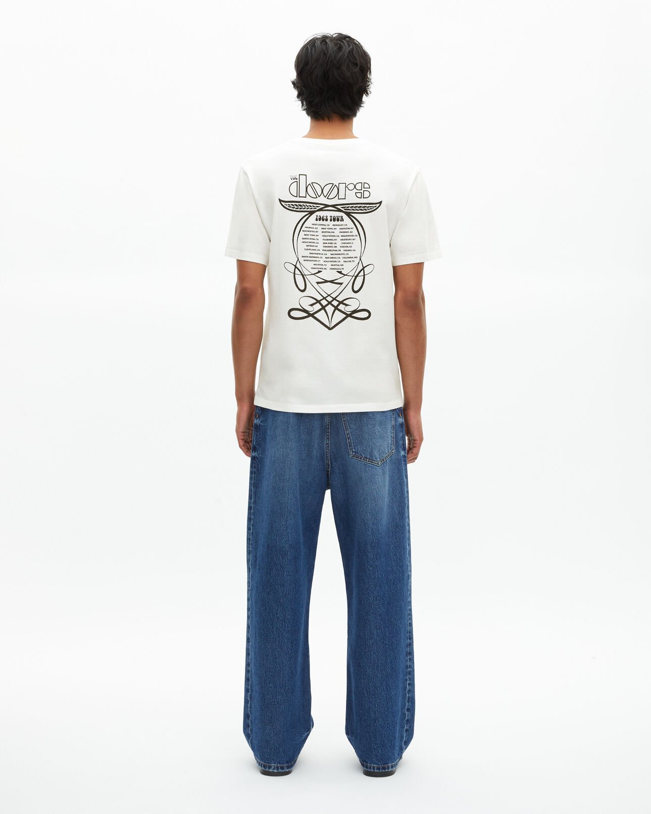 The Kooples UNISEX ECRU gemischtes t-shirt the doors x the kooples ecru