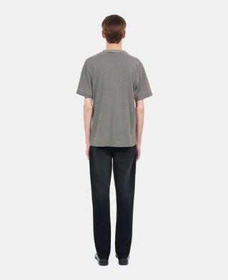 The Kooples H BLACK / WHITE striped blazon t-shirt
