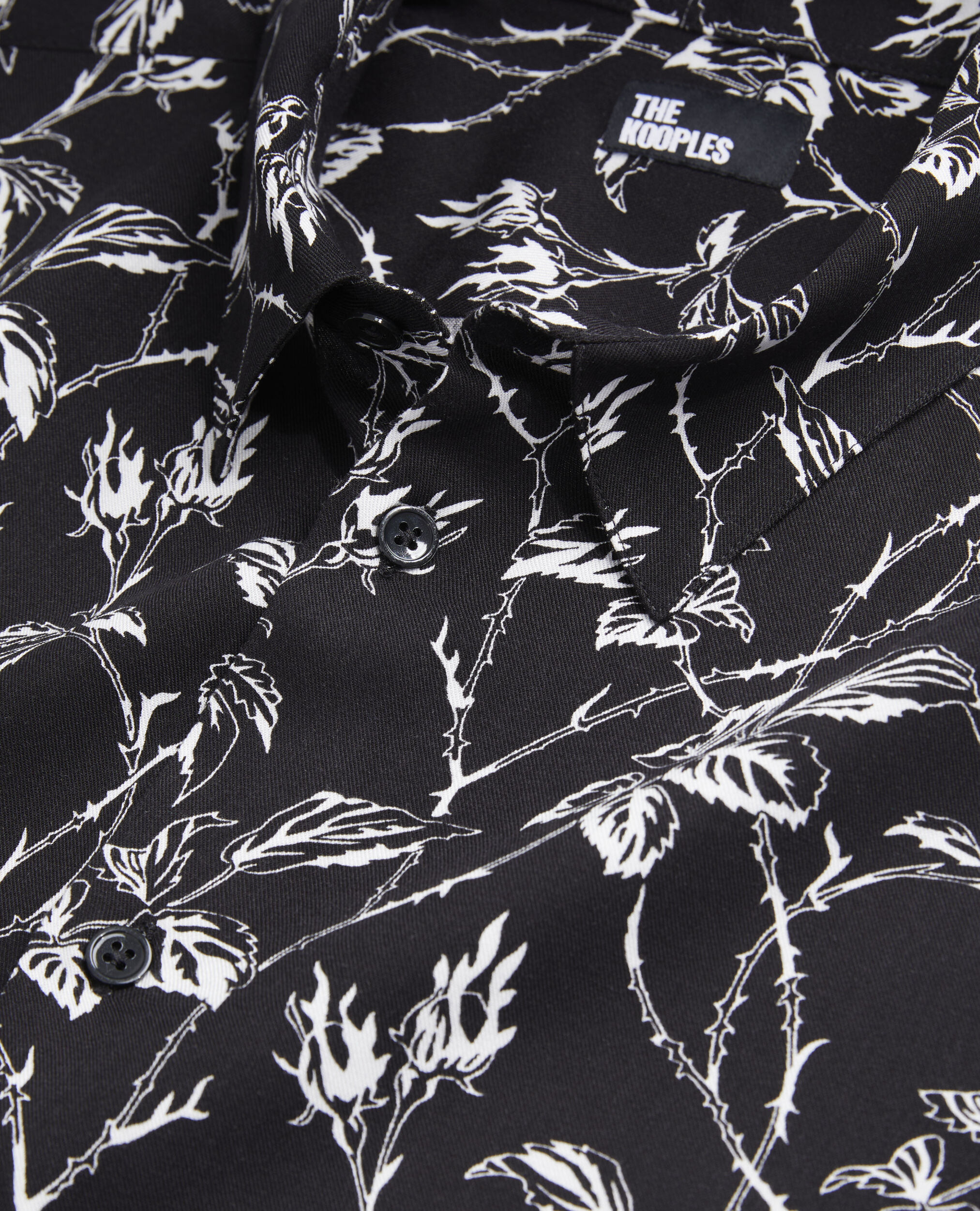 Printed shirt, BLACK WHITE, hi-res image number null