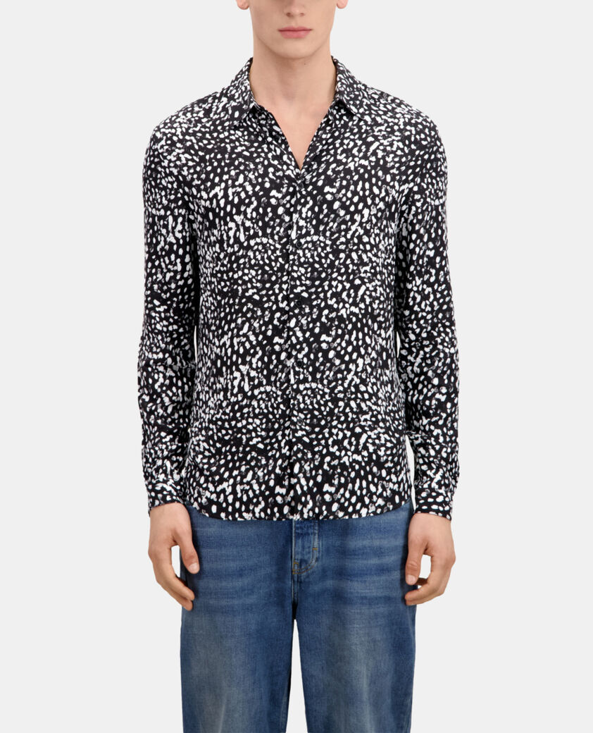 The Kooples HOMME BLACK WHITE chemise imprimée