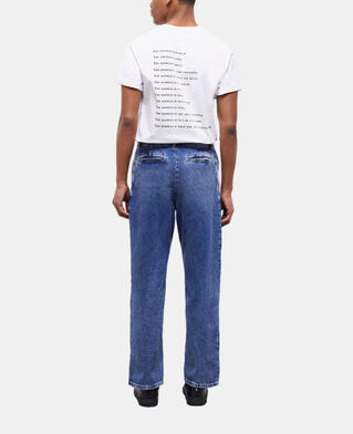 The Kooples H BLUE DENIM wide-leg blue jeans