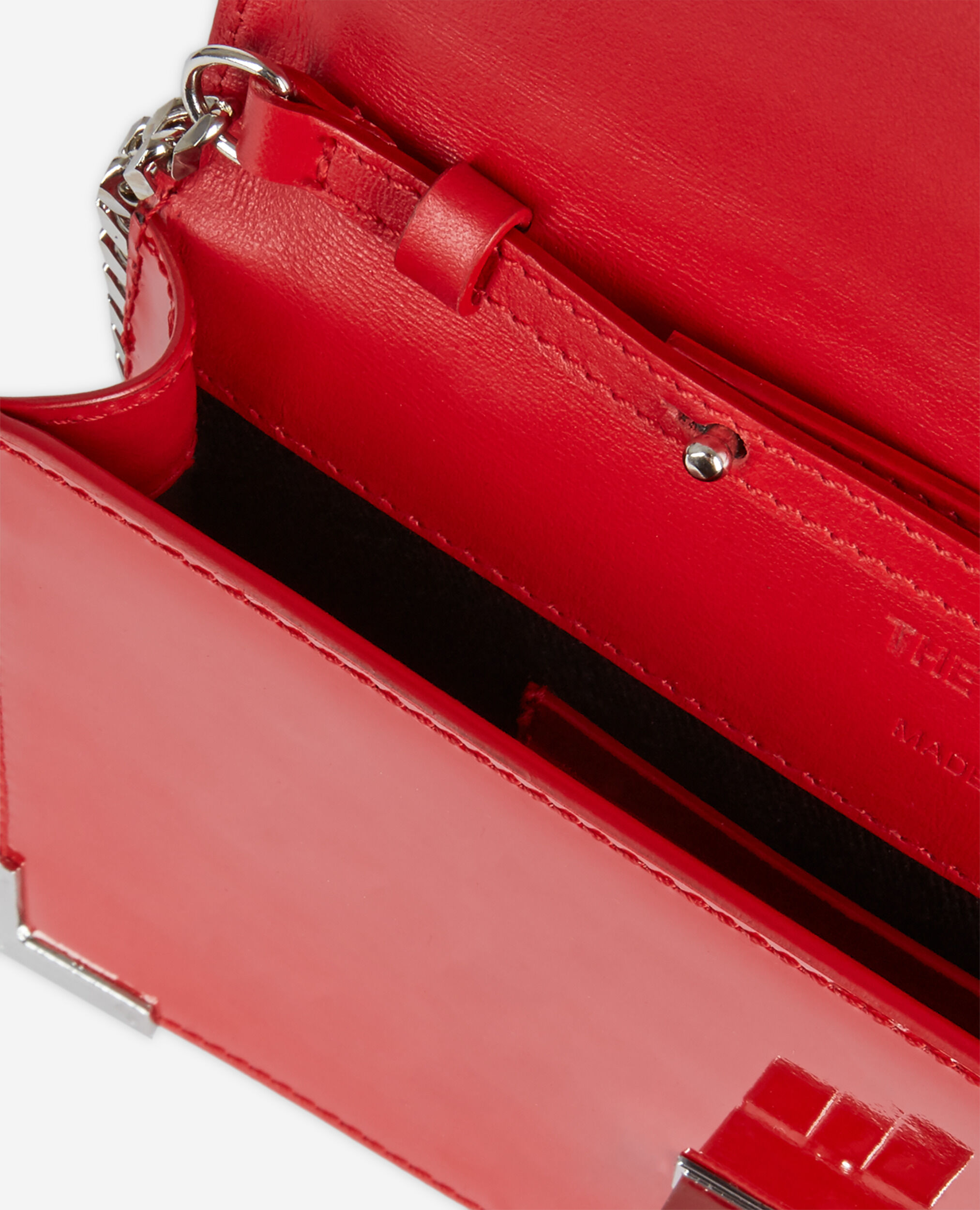 Medium Emily pouch in red leather, RED, hi-res image number null