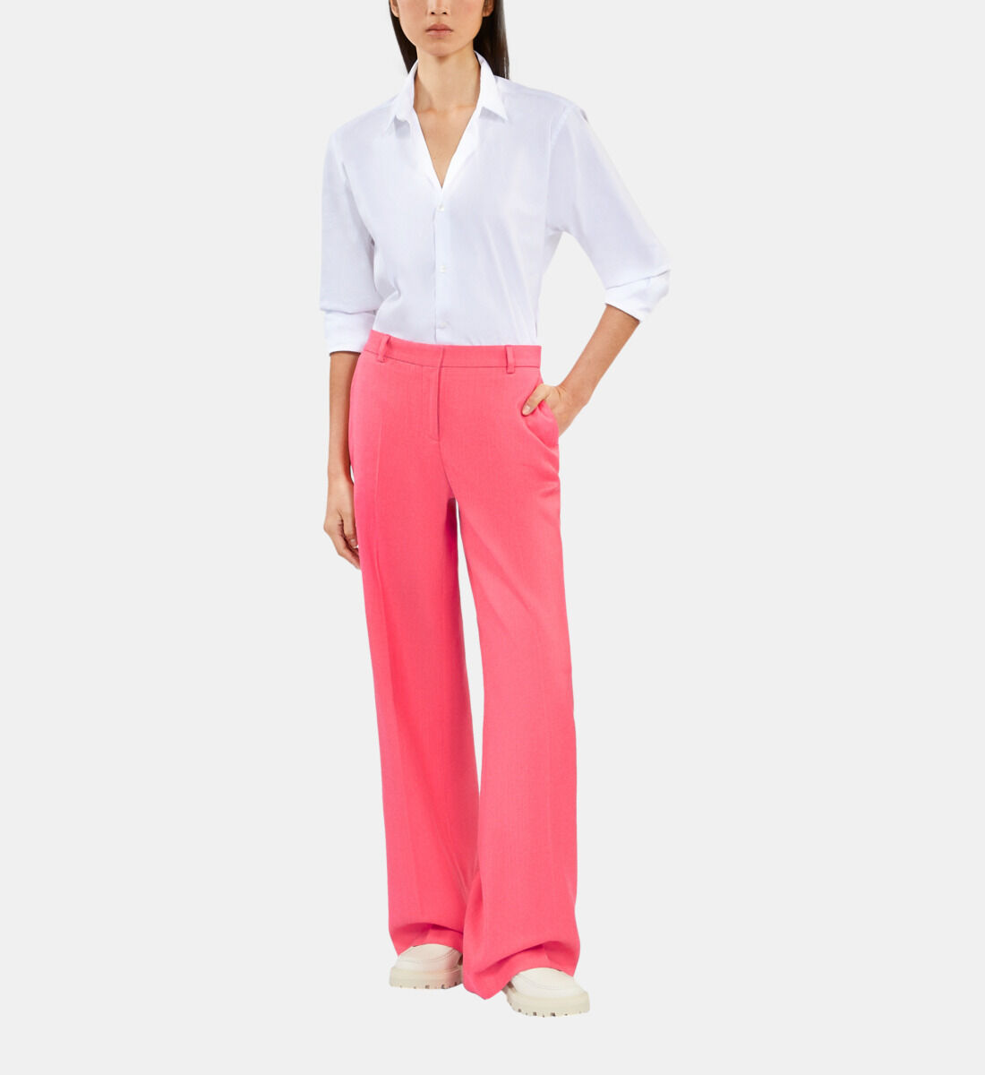 Fuchsia suit trousers