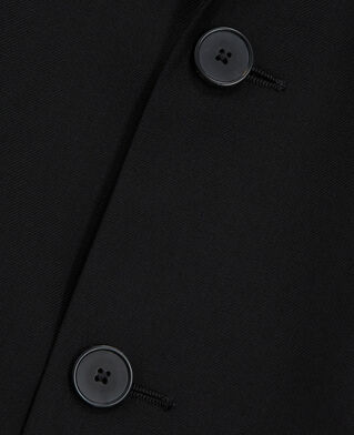 The Kooples HOMME BLACK veste de costume en laine noire coupe tailleur ajustée