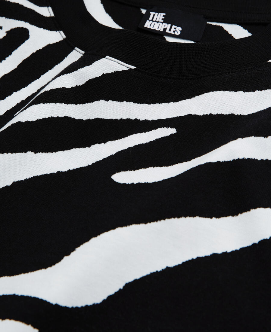t-shirt herren mit zebra-print